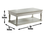 Hemingway 3-Piece Cocktail Table Set (Lift-Top Cocktail & Two End Tables) by Steve Silver at Eve Furniture