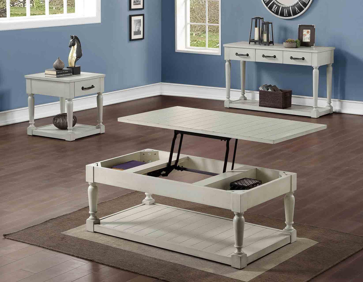 Hemingway 3-Piece Cocktail Table Set (Lift-Top Cocktail & Two End Tables) by Steve Silver at Eve Furniture