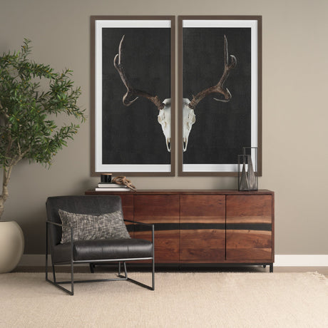 Hemlock Brown Wood Sideboard by Mercana at Eve Furniture
