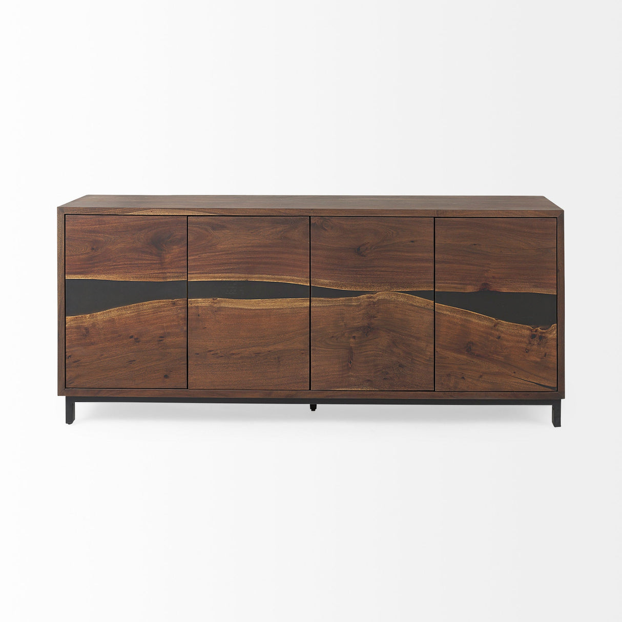 Hemlock Brown Wood Sideboard by Mercana at Eve Furniture