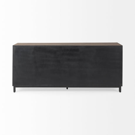 Hemlock Brown Wood Sideboard by Mercana at Eve Furniture
