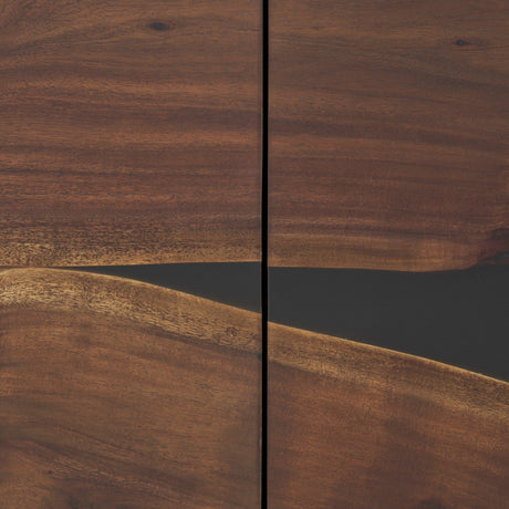 Hemlock Brown Wood Sideboard by Mercana at Eve Furniture