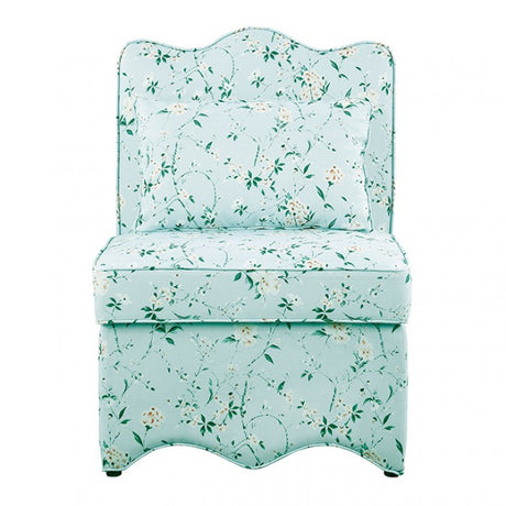 Hemsworth Chinoiserie Lightteal/Pink Accent Chair by Furniture of America at Eve Furniture