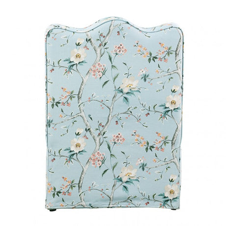 Hemsworth Chinoiserie Pale Blue/Peach Accent Chair by Furniture of America at Eve Furniture