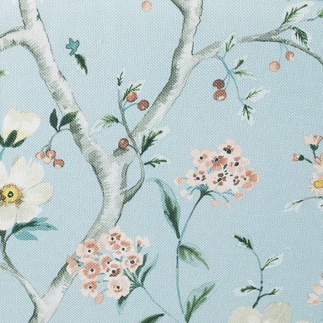Hemsworth Chinoiserie Pale Blue/Peach Accent Chair by Furniture of America at Eve Furniture