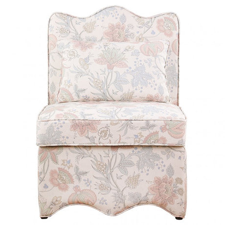 Hemsworth Jacobean Floral Dusty Pink/Blue Accent Chair by Furniture of America at Eve Furniture