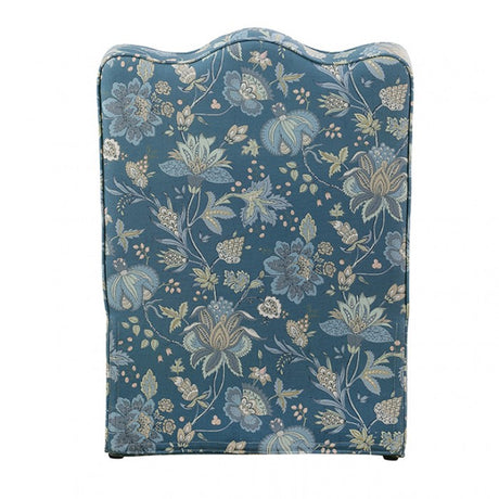 Hemsworth Jacobean Peacock Blue Accent Chair by Furniture of America at Eve Furniture