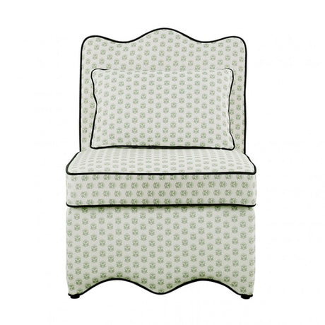 Hemsworth Paisley Green/White Accent Chair by Furniture of America at Eve Furniture