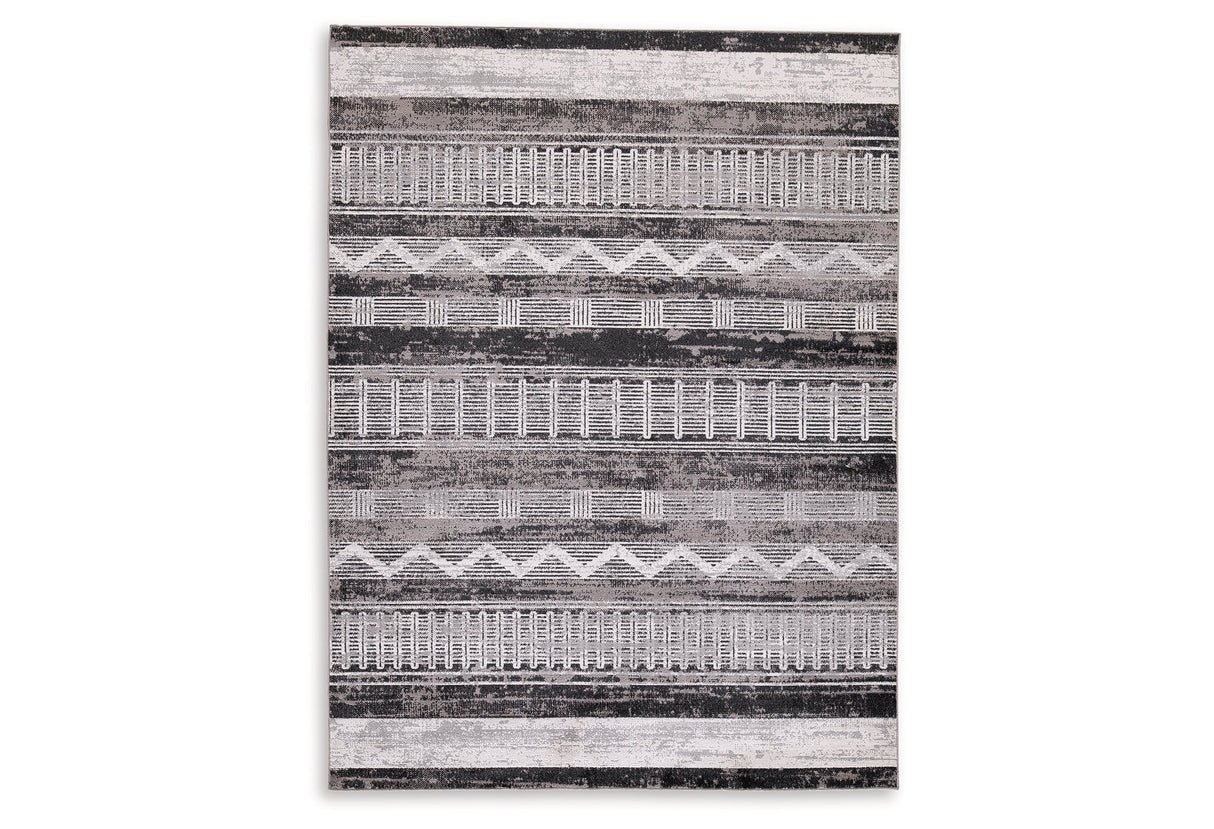 Henchester Multi 5' x 7' Rug by Ashley at Eve Furniture