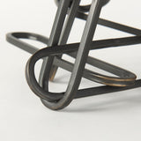 Henderson 10.4L x 8.3W x 7.7H Black Metal Paperclip Decorative Object by Mercana at Eve Furniture