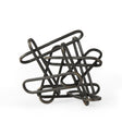 Henderson 10.4L x 8.3W x 7.7H Black Metal Paperclip Decorative Object by Mercana at Eve Furniture
