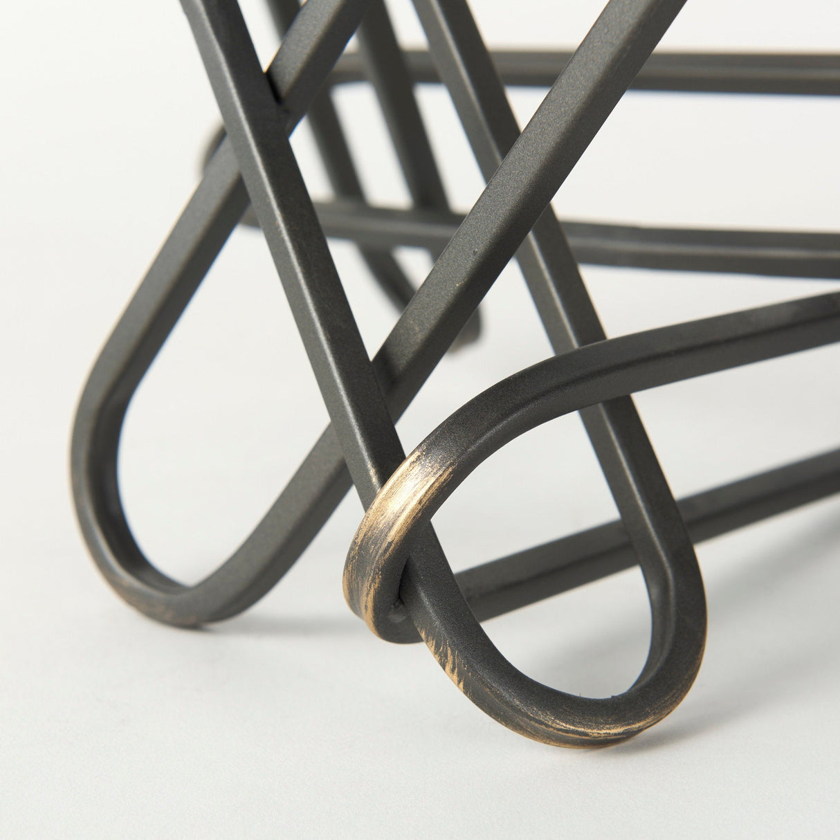 Henderson 12.2L x 9.1W x 9.1H Black Metal Paperclip Decorative Object by Mercana at Eve Furniture