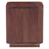 Henderson 21" Side Table in Pecan Brown Sandblasted by Home Trends & Design at Eve Furniture
