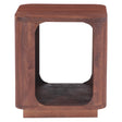 Henderson 21" Side Table in Pecan Brown Sandblasted by Home Trends & Design at Eve Furniture