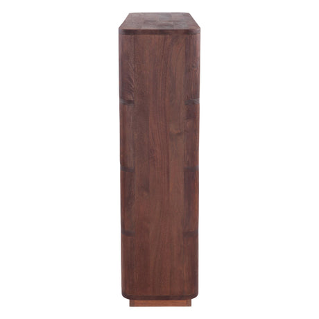 Henderson 67" Wide Bookshelf in Pecan Brown by Home Trends & Design at Eve Furniture