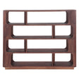 Henderson 67" Wide Bookshelf in Pecan Brown by Home Trends & Design at Eve Furniture