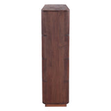 Henderson 67" Wide Bookshelf in Pecan Brown Sandblasted by Home Trends & Design at Eve Furniture