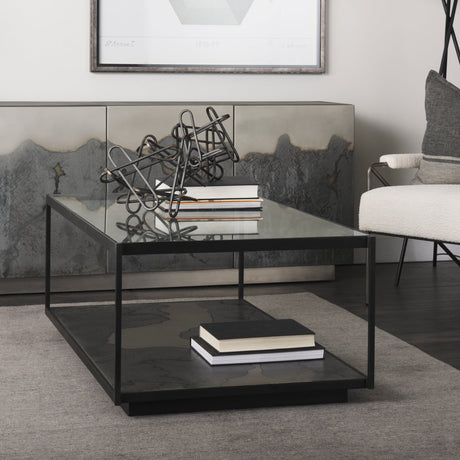 Henderson Black Metal Paperclip Decorative Object by Mercana at Eve Furniture