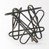 Henderson Black Metal Paperclip Decorative Object by Mercana at Eve Furniture