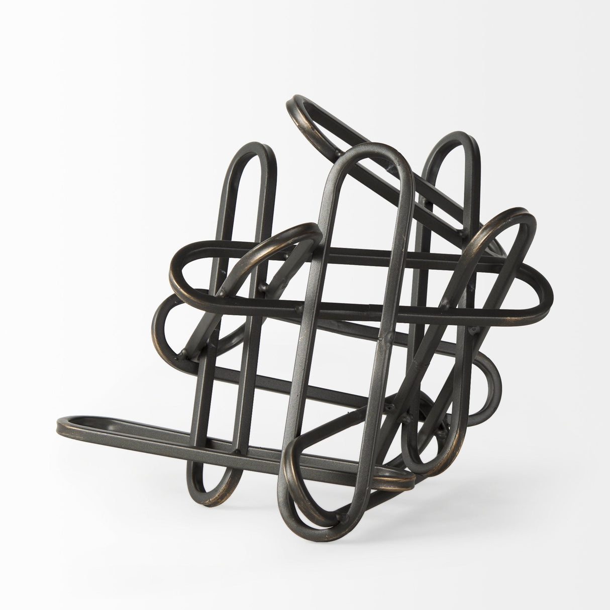 Henderson Black Metal Paperclip Decorative Object by Mercana at Eve Furniture