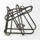 Henderson Black Metal Paperclip Decorative Object by Mercana at Eve Furniture