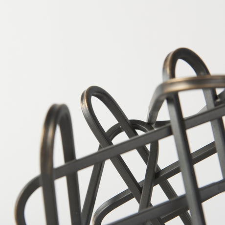 Henderson Black Metal Paperclip Decorative Object by Mercana at Eve Furniture