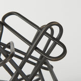 Henderson Black Metal Paperclip Decorative Object by Mercana at Eve Furniture