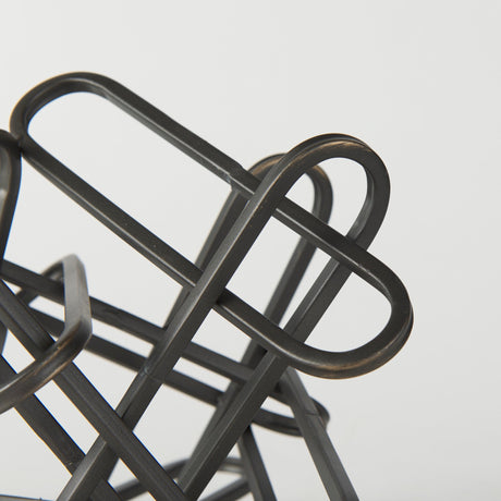 Henderson Black Metal Paperclip Decorative Object by Mercana at Eve Furniture