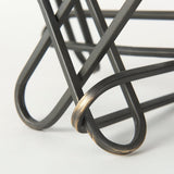 Henderson Black Metal Paperclip Decorative Object by Mercana at Eve Furniture