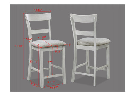 Henderson Driftwood 5-Piece Counter Height Dining Set by Crown Mark at Eve Furniture