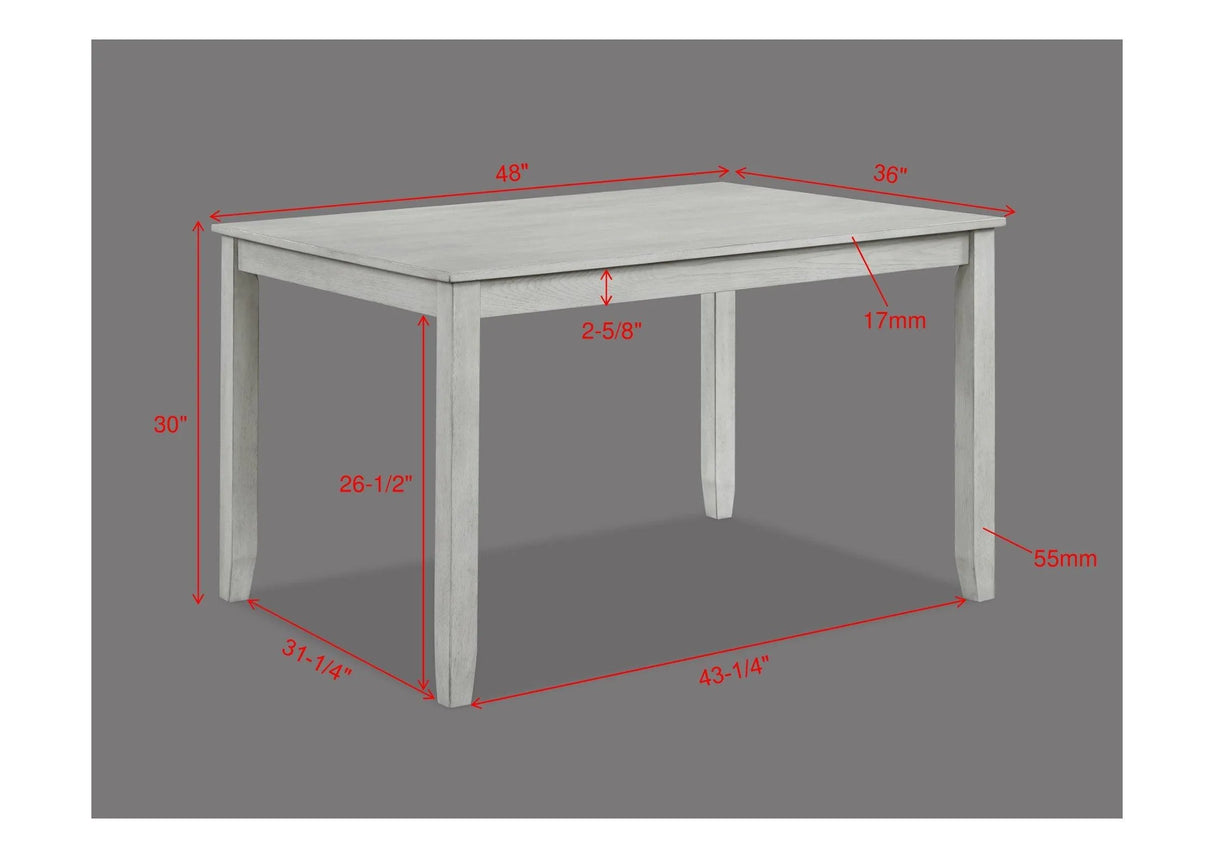 Henderson Driftwood 5-Piece Dining Set by Crown Mark at Eve Furniture