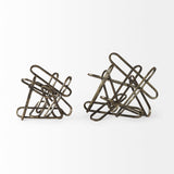 Henderson II 10L x 12W Gold Metal Paperclip Object by Mercana at Eve Furniture