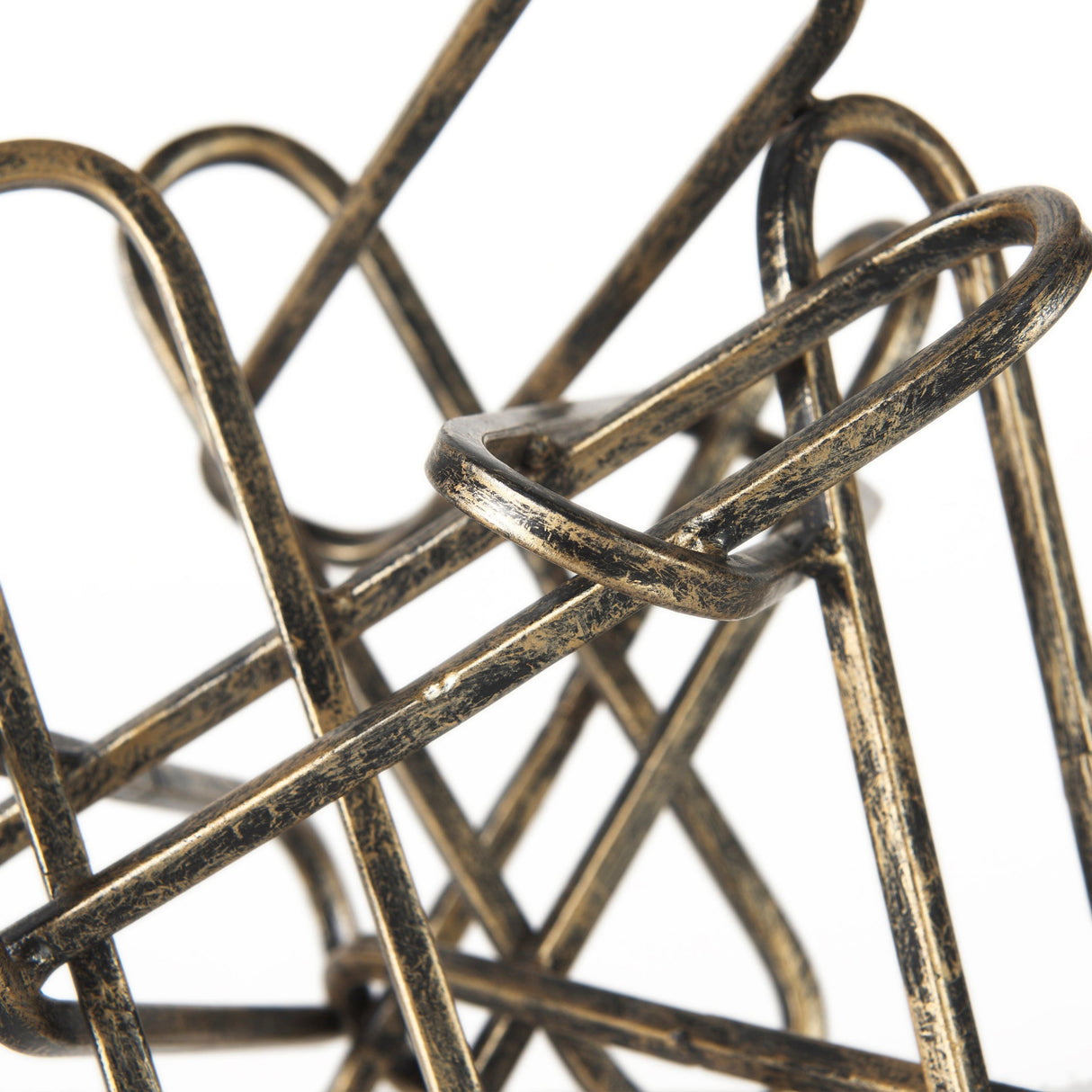 Henderson II 10L x 12W Gold Metal Paperclip Object by Mercana at Eve Furniture