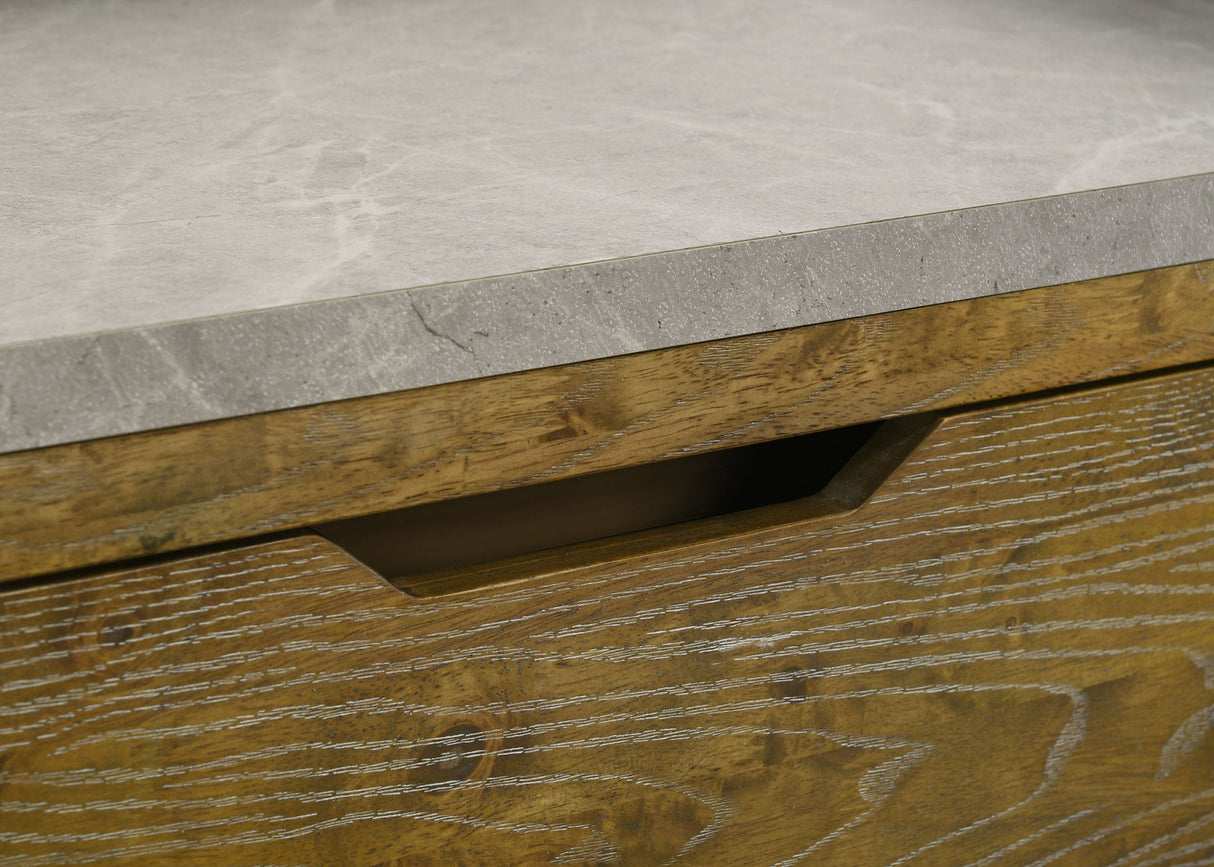 Henderson Medium Oak 1-drawer LED Nightstand Bedside Table by Coaster at Eve Furniture