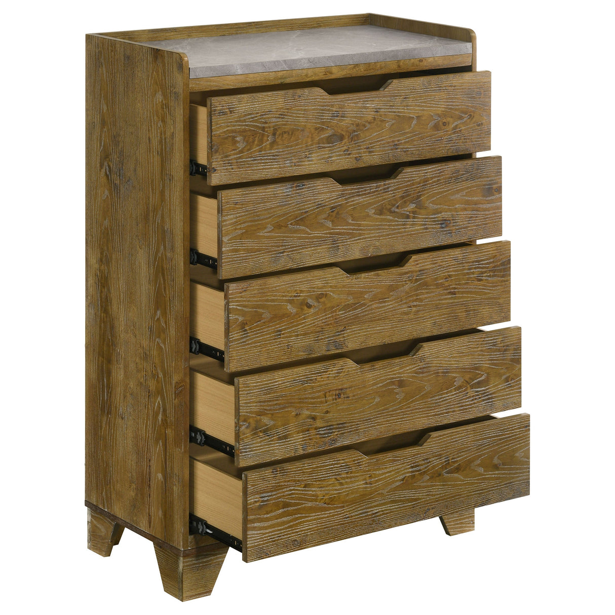 Henderson Medium Oak 5-drawer Bedroom Chest of Drawers by Coaster at Eve Furniture