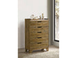 Henderson Medium Oak 5-drawer Bedroom Chest of Drawers by Coaster at Eve Furniture