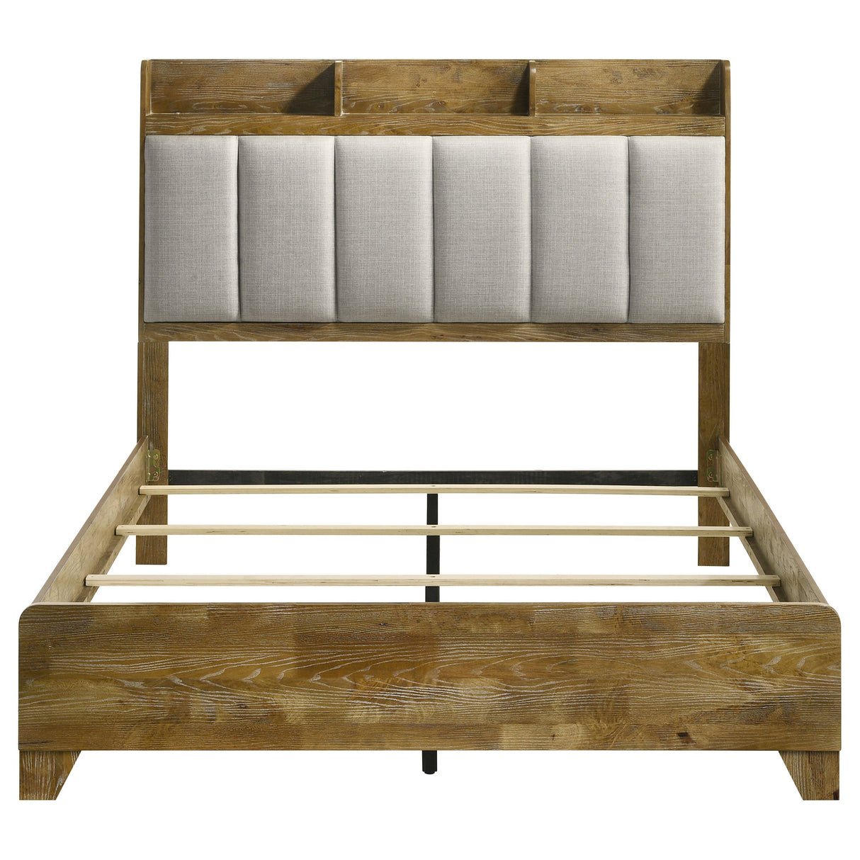 Henderson Medium Oak 57-inch Eastern King Bookcase Panel Bed by Coaster at Eve Furniture