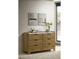 Henderson Medium Oak 6-drawer Bedroom Dresser Cabinet by Coaster at Eve Furniture
