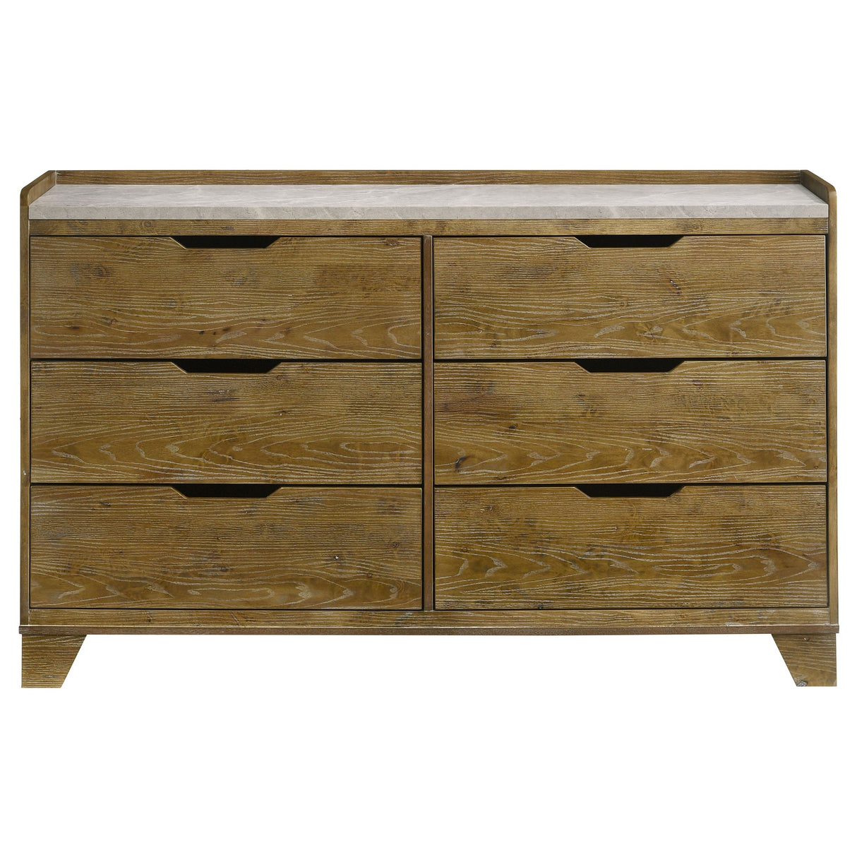 Henderson Medium Oak 6-drawer Bedroom Dresser Cabinet by Coaster at Eve Furniture