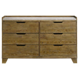 Henderson Medium Oak 6-drawer Bedroom Dresser Cabinet by Coaster at Eve Furniture