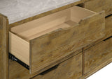 Henderson Medium Oak 6-drawer Bedroom Dresser Cabinet by Coaster at Eve Furniture