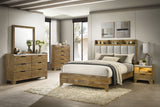 Henderson Medium Oak Dresser Mirror by Coaster at Eve Furniture