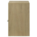 Hendricks Light Oak 1-drawer Nightstand Bedside Table with Cubby by Coaster at Eve Furniture
