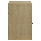 Hendricks Light Oak 1-drawer Nightstand Bedside Table with Cubby by Coaster at Eve Furniture