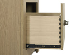 Hendricks Light Oak 1-drawer Nightstand Bedside Table with Cubby by Coaster at Eve Furniture