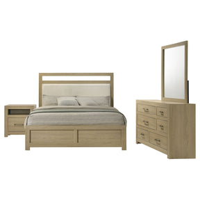 Hendricks Light Oak 4-piece Queen Bedroom Set by Coaster at Eve Furniture