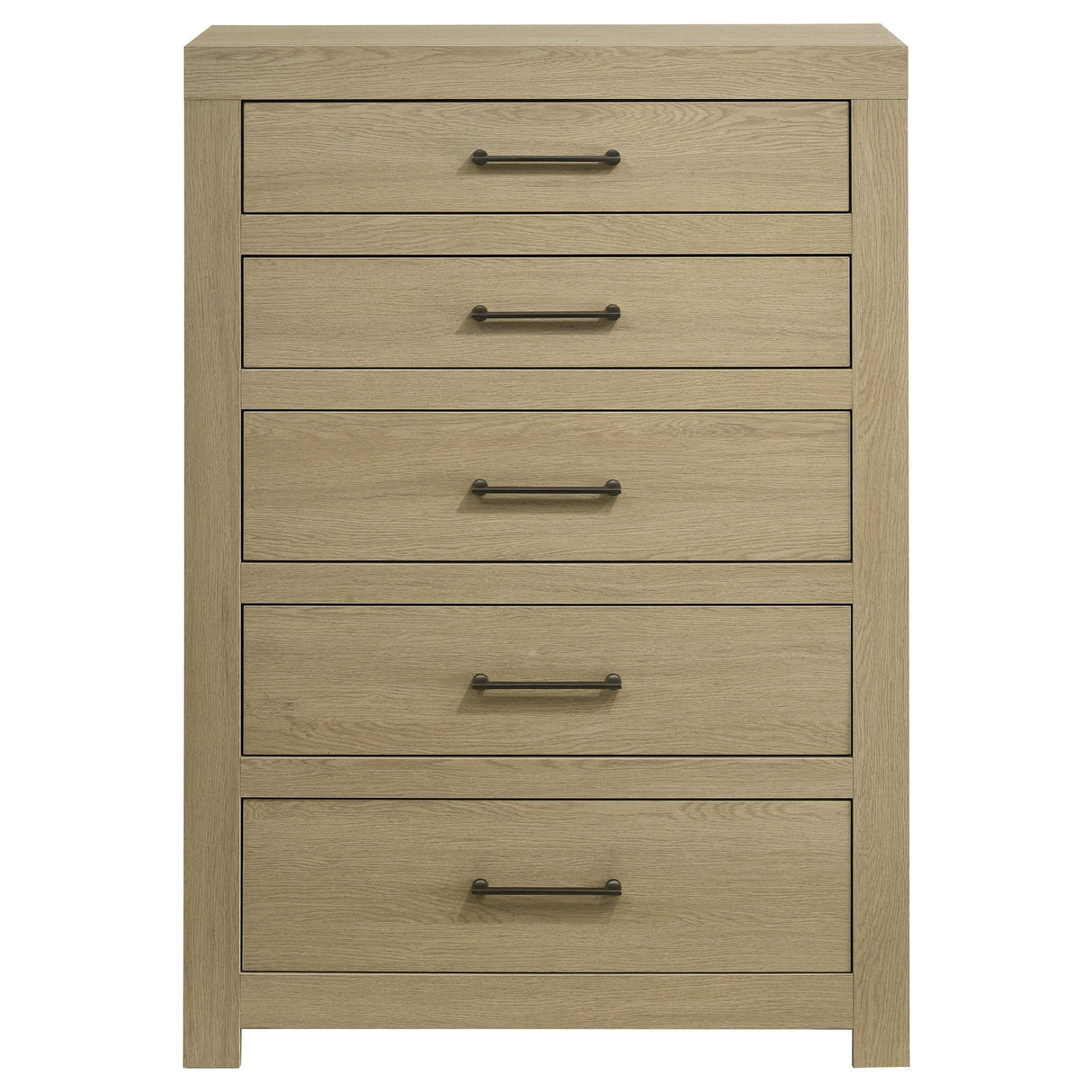 Hendricks Light Oak 5-drawer Bedroom Chest of Drawers by Coaster at Eve Furniture