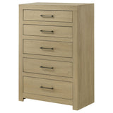 Hendricks Light Oak 5-drawer Bedroom Chest of Drawers by Coaster at Eve Furniture