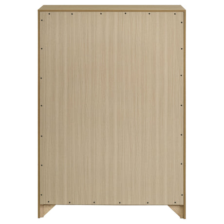 Hendricks Light Oak 5-drawer Bedroom Chest of Drawers by Coaster at Eve Furniture