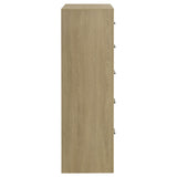 Hendricks Light Oak 5-drawer Bedroom Chest of Drawers by Coaster at Eve Furniture